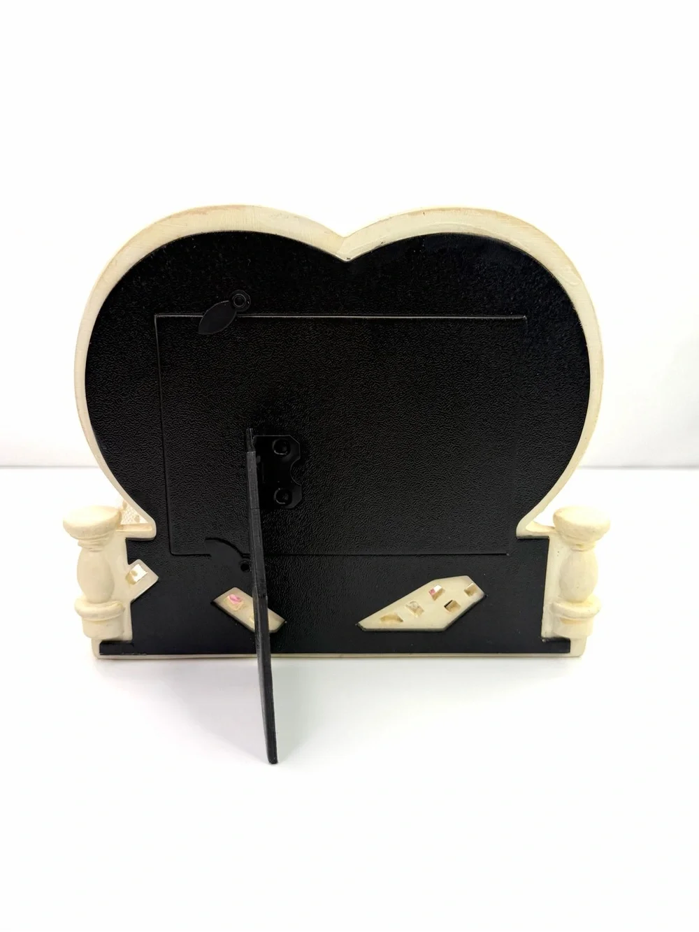 Disney Pink White Mickey Minnie Mouse Vintage 90s Wedding Heart Picture Frame